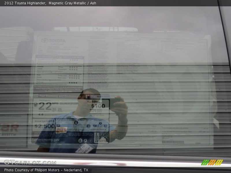 Magnetic Gray Metallic / Ash 2012 Toyota Highlander