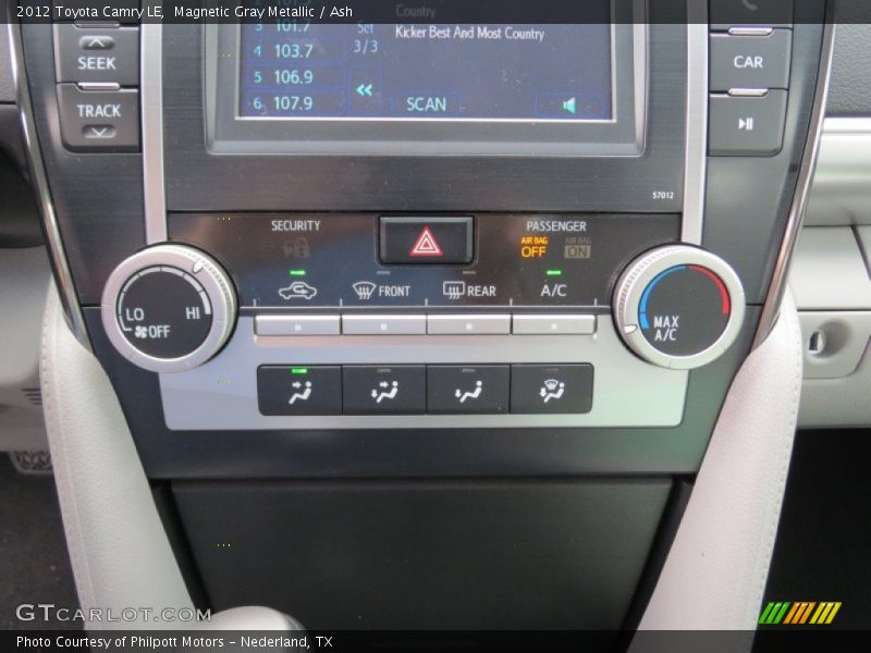 Magnetic Gray Metallic / Ash 2012 Toyota Camry LE