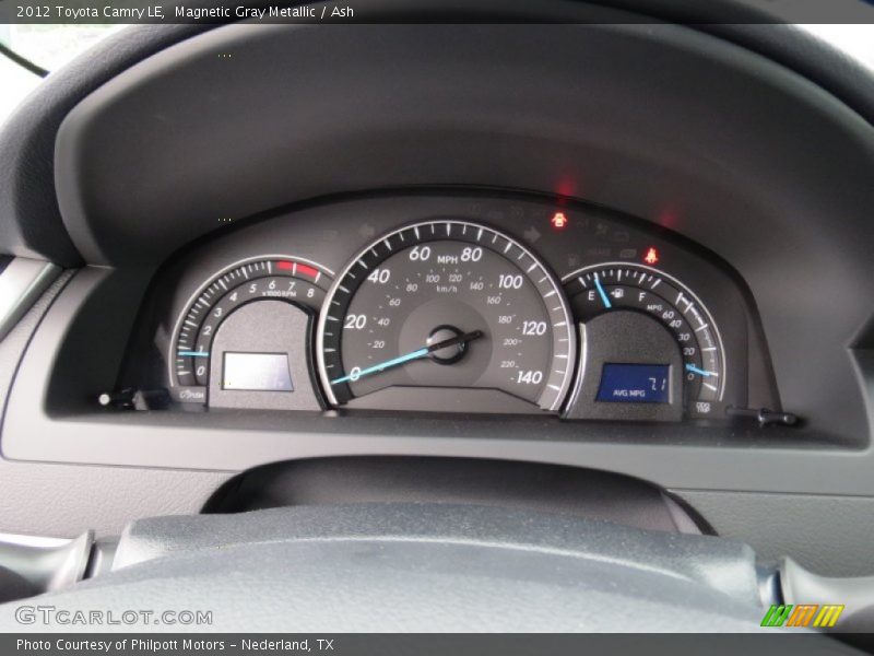 Magnetic Gray Metallic / Ash 2012 Toyota Camry LE