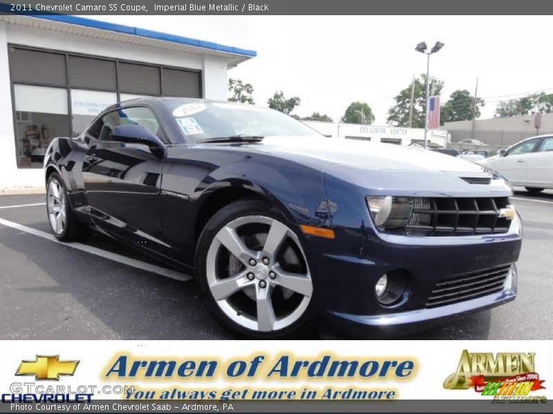 Imperial Blue Metallic / Black 2011 Chevrolet Camaro SS Coupe