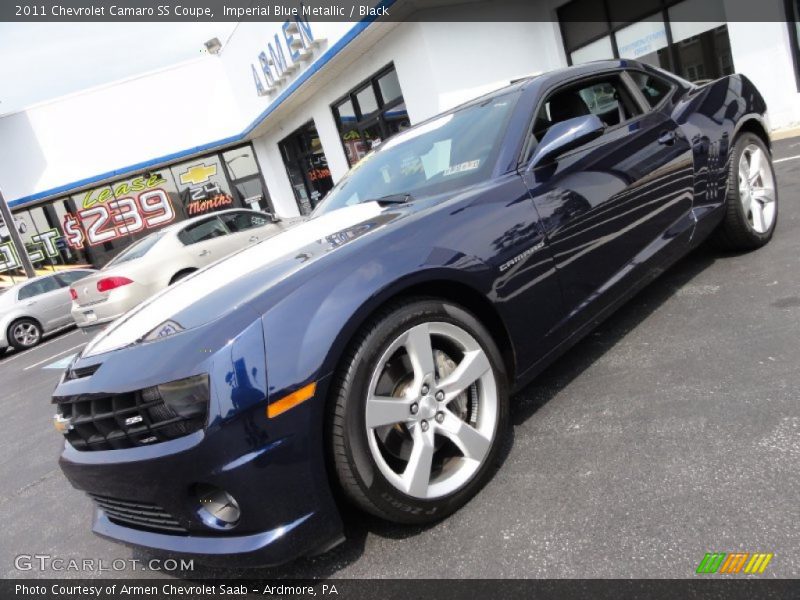 Imperial Blue Metallic / Black 2011 Chevrolet Camaro SS Coupe