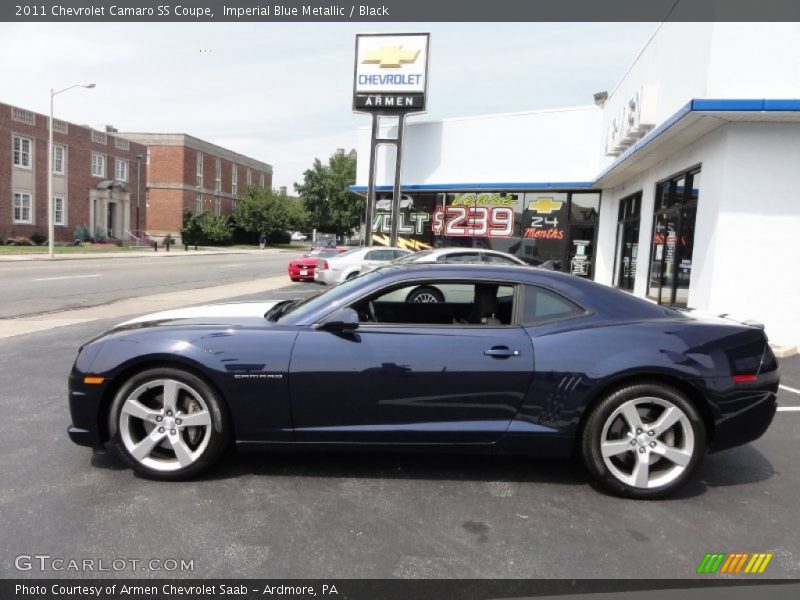 Imperial Blue Metallic / Black 2011 Chevrolet Camaro SS Coupe
