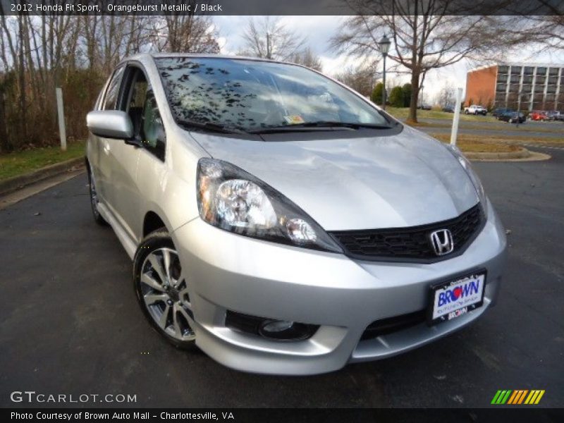 Orangeburst Metallic / Black 2012 Honda Fit Sport