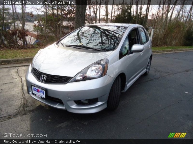 Orangeburst Metallic / Black 2012 Honda Fit Sport