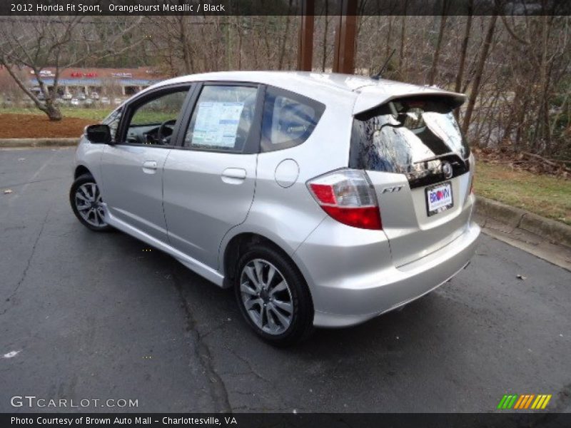 Orangeburst Metallic / Black 2012 Honda Fit Sport