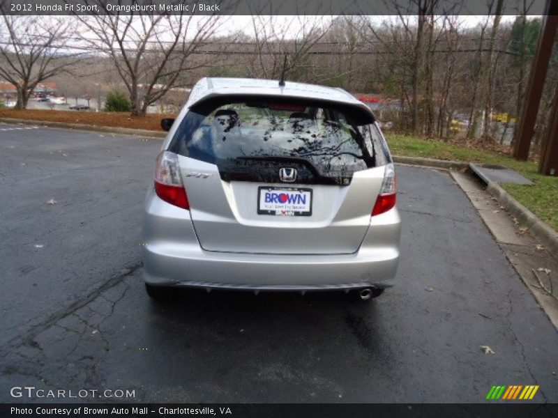 Orangeburst Metallic / Black 2012 Honda Fit Sport