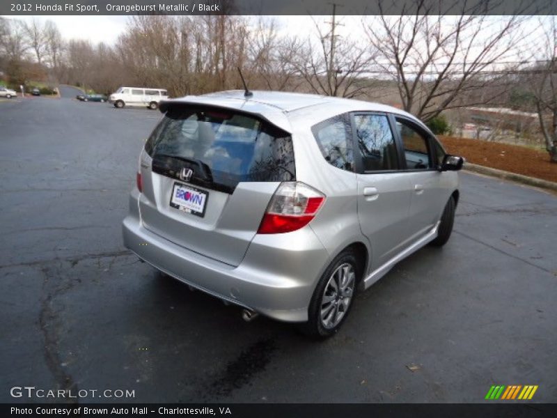 Orangeburst Metallic / Black 2012 Honda Fit Sport