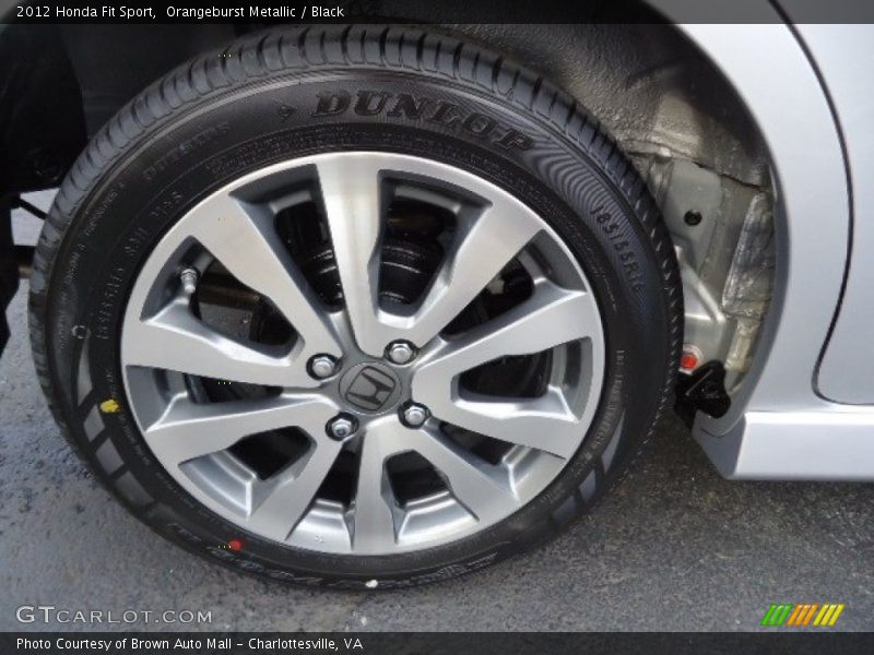 Orangeburst Metallic / Black 2012 Honda Fit Sport