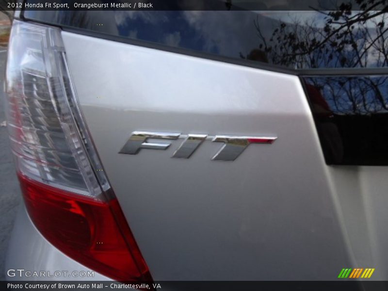 Orangeburst Metallic / Black 2012 Honda Fit Sport