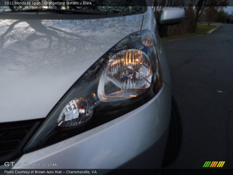 Orangeburst Metallic / Black 2012 Honda Fit Sport