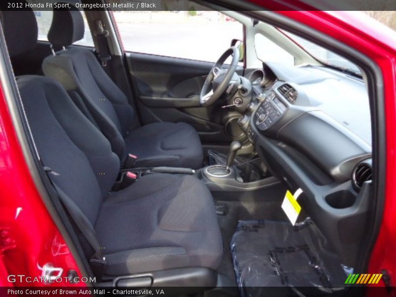 Orangeburst Metallic / Black 2012 Honda Fit Sport