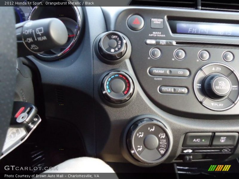 Orangeburst Metallic / Black 2012 Honda Fit Sport