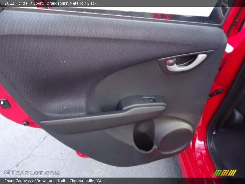Orangeburst Metallic / Black 2012 Honda Fit Sport