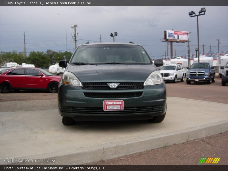 Aspen Green Pearl / Taupe 2005 Toyota Sienna LE