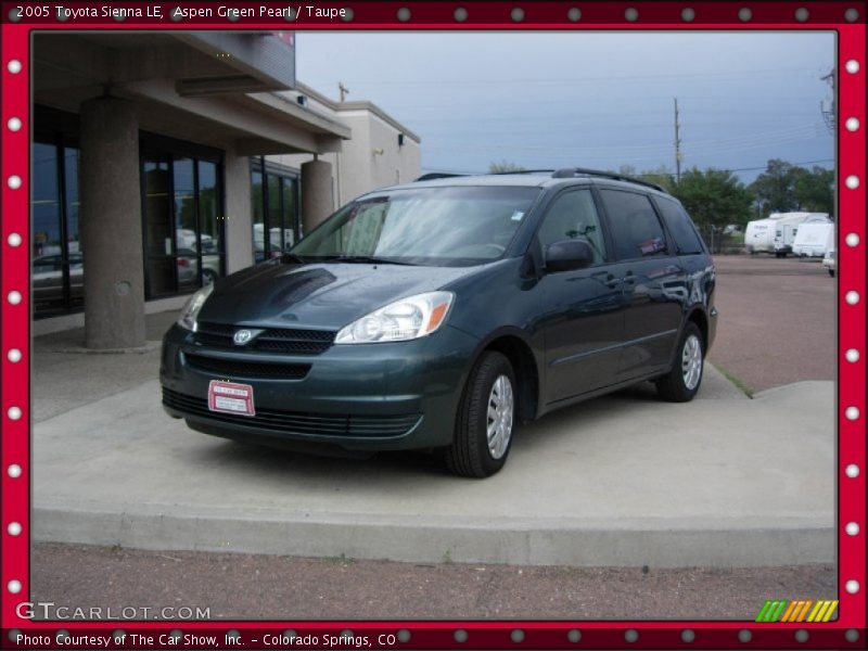 Aspen Green Pearl / Taupe 2005 Toyota Sienna LE