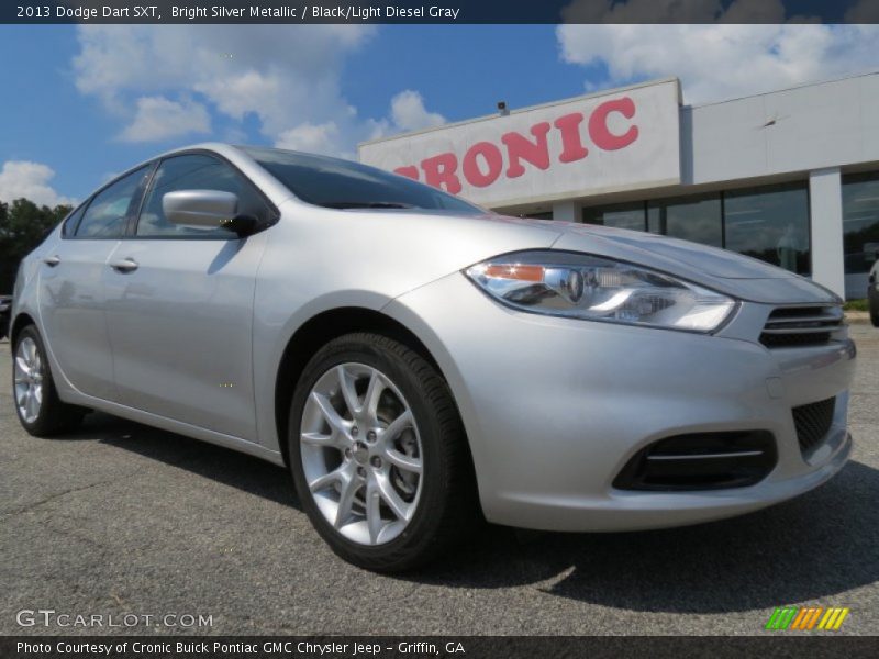 Bright Silver Metallic / Black/Light Diesel Gray 2013 Dodge Dart SXT