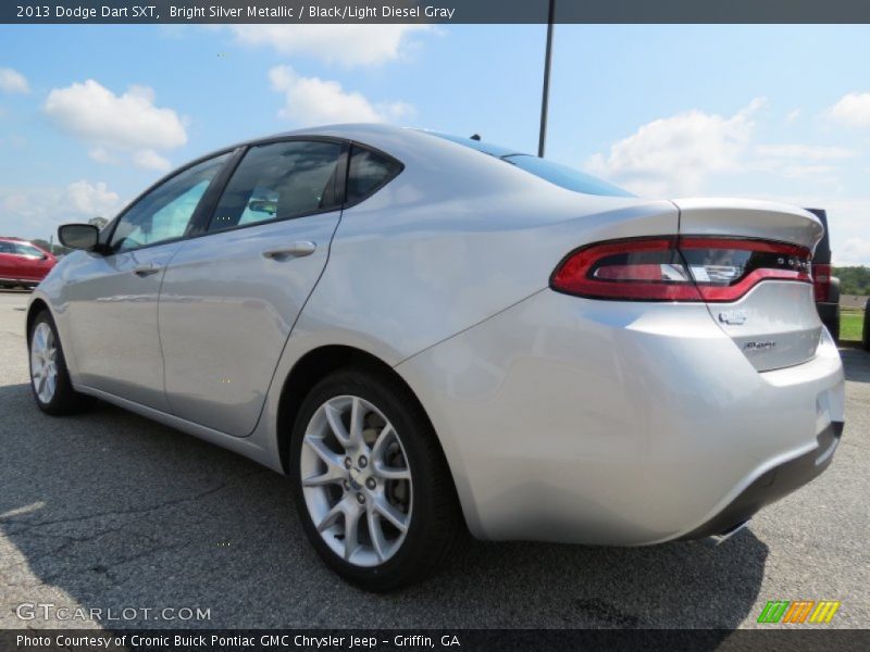 Bright Silver Metallic / Black/Light Diesel Gray 2013 Dodge Dart SXT