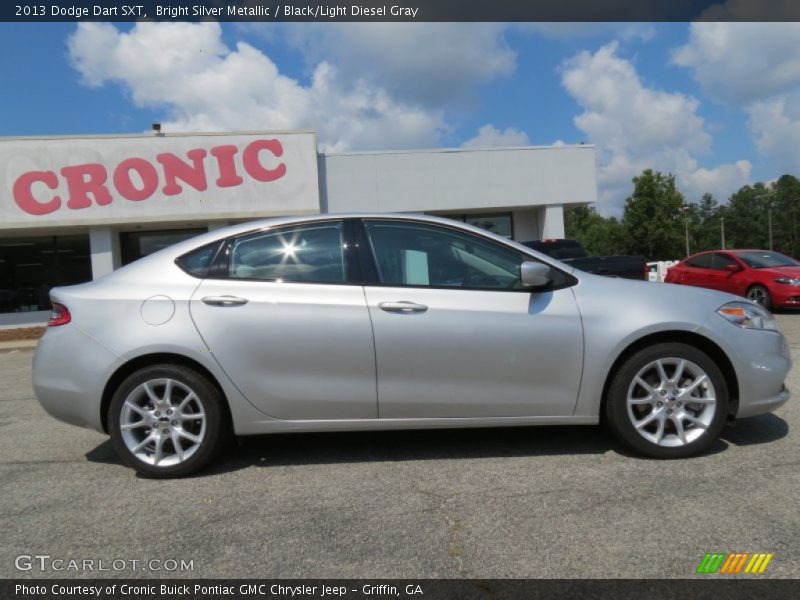 Bright Silver Metallic / Black/Light Diesel Gray 2013 Dodge Dart SXT