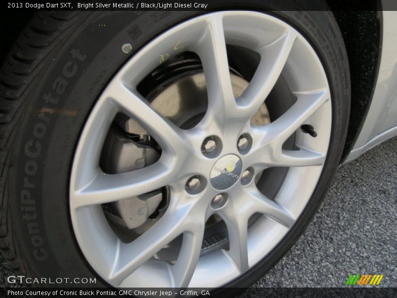 Bright Silver Metallic / Black/Light Diesel Gray 2013 Dodge Dart SXT