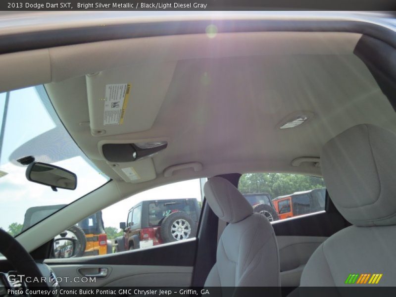 Bright Silver Metallic / Black/Light Diesel Gray 2013 Dodge Dart SXT