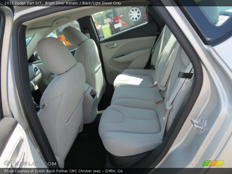 Bright Silver Metallic / Black/Light Diesel Gray 2013 Dodge Dart SXT