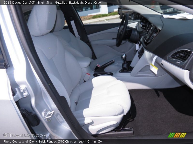 Bright Silver Metallic / Black/Light Diesel Gray 2013 Dodge Dart SXT