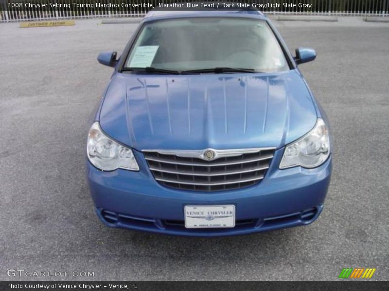 Marathon Blue Pearl / Dark Slate Gray/Light Slate Gray 2008 Chrysler Sebring Touring Hardtop Convertible
