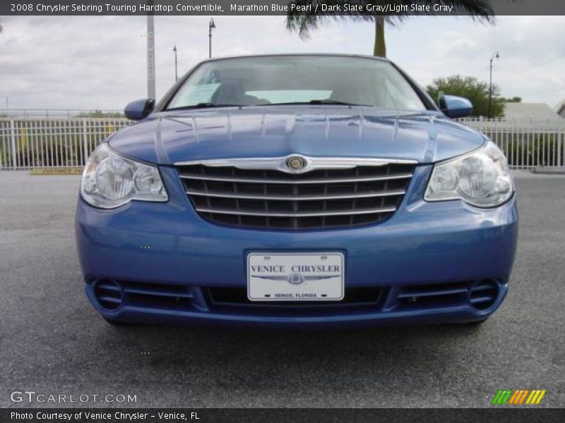 Marathon Blue Pearl / Dark Slate Gray/Light Slate Gray 2008 Chrysler Sebring Touring Hardtop Convertible