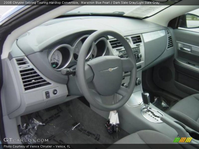 Marathon Blue Pearl / Dark Slate Gray/Light Slate Gray 2008 Chrysler Sebring Touring Hardtop Convertible