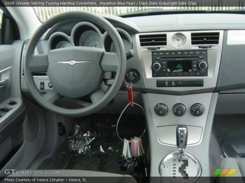 Marathon Blue Pearl / Dark Slate Gray/Light Slate Gray 2008 Chrysler Sebring Touring Hardtop Convertible