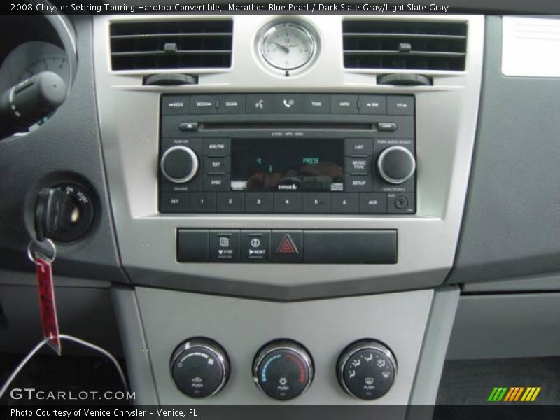 Marathon Blue Pearl / Dark Slate Gray/Light Slate Gray 2008 Chrysler Sebring Touring Hardtop Convertible