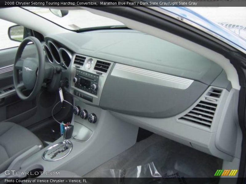 Marathon Blue Pearl / Dark Slate Gray/Light Slate Gray 2008 Chrysler Sebring Touring Hardtop Convertible