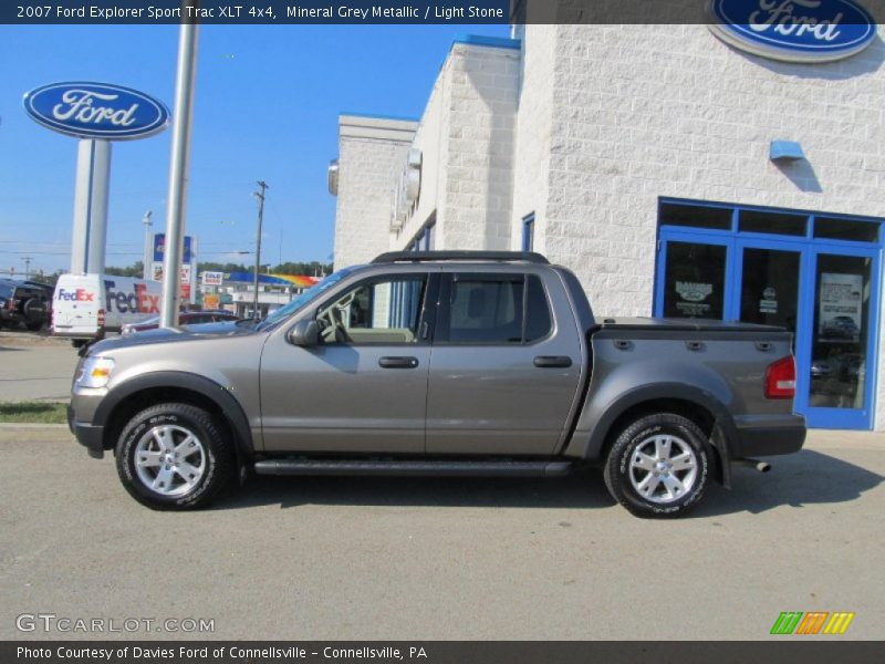 Mineral Grey Metallic / Light Stone 2007 Ford Explorer Sport Trac XLT 4x4