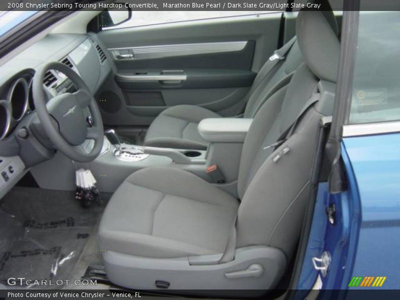 Marathon Blue Pearl / Dark Slate Gray/Light Slate Gray 2008 Chrysler Sebring Touring Hardtop Convertible