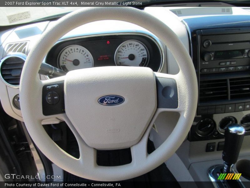 Mineral Grey Metallic / Light Stone 2007 Ford Explorer Sport Trac XLT 4x4