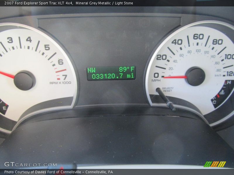 Mineral Grey Metallic / Light Stone 2007 Ford Explorer Sport Trac XLT 4x4