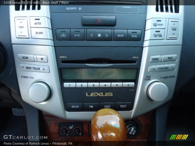Black Onyx / Black 2008 Lexus RX 350 AWD