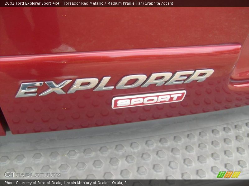 Toreador Red Metallic / Medium Prairie Tan/Graphite Accent 2002 Ford Explorer Sport 4x4