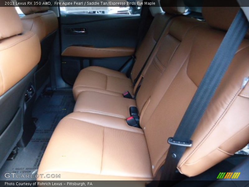 Rear Seat of 2013 RX 350 AWD