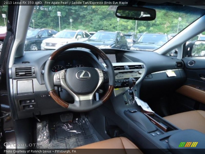 Dashboard of 2013 RX 350 AWD