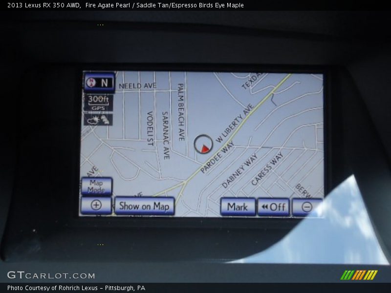 Navigation of 2013 RX 350 AWD