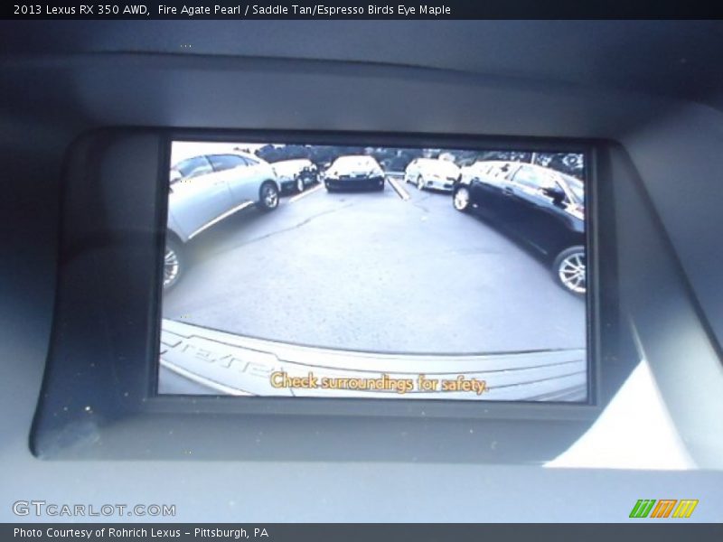 Fire Agate Pearl / Saddle Tan/Espresso Birds Eye Maple 2013 Lexus RX 350 AWD