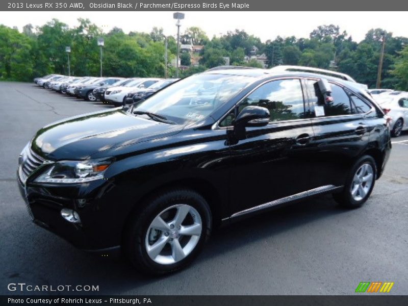 Obsidian Black / Parchment/Espresso Birds Eye Maple 2013 Lexus RX 350 AWD