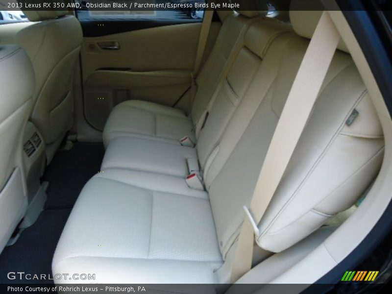 Rear Seat of 2013 RX 350 AWD