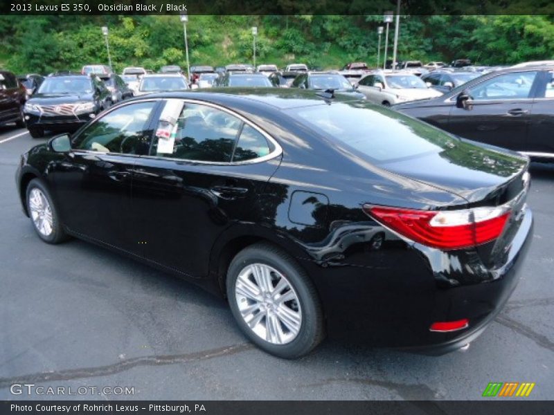 Obsidian Black / Black 2013 Lexus ES 350