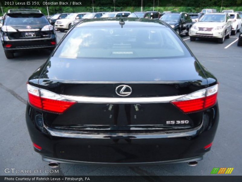 Obsidian Black / Black 2013 Lexus ES 350