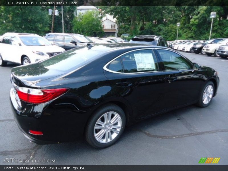 Obsidian Black / Black 2013 Lexus ES 350