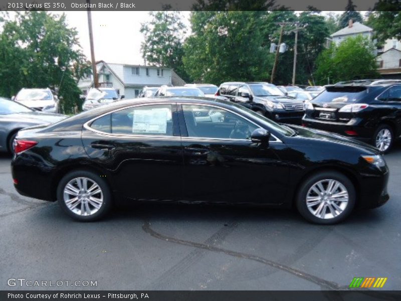 Obsidian Black / Black 2013 Lexus ES 350