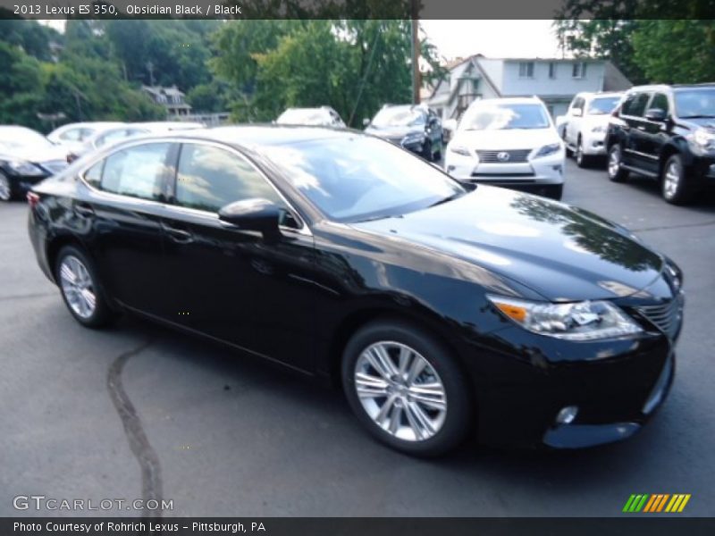 Obsidian Black / Black 2013 Lexus ES 350
