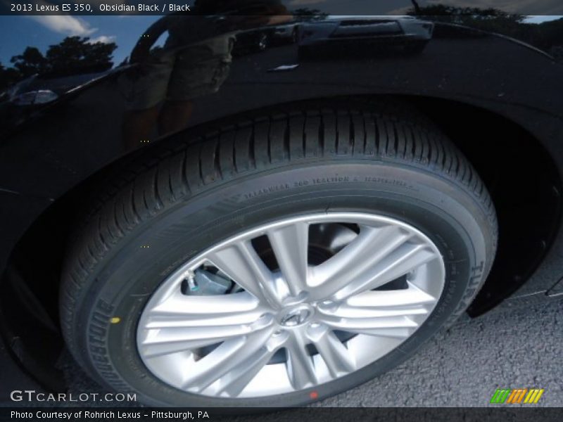 Obsidian Black / Black 2013 Lexus ES 350